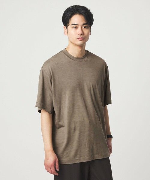 green label relaxing / グリーンレーベル リラクシング Tシャツ | 【別注】＜Marmot＞メリノウール 半袖 Tシャツ | 詳細11