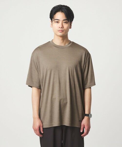 green label relaxing / グリーンレーベル リラクシング Tシャツ | 【別注】＜Marmot＞メリノウール 半袖 Tシャツ | 詳細13