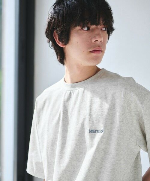 green label relaxing / グリーンレーベル リラクシング Tシャツ | 【別注】＜Marmot＞ドローイング 半袖 Tシャツ カットソー -吸水・速乾・UVカット- | 詳細2