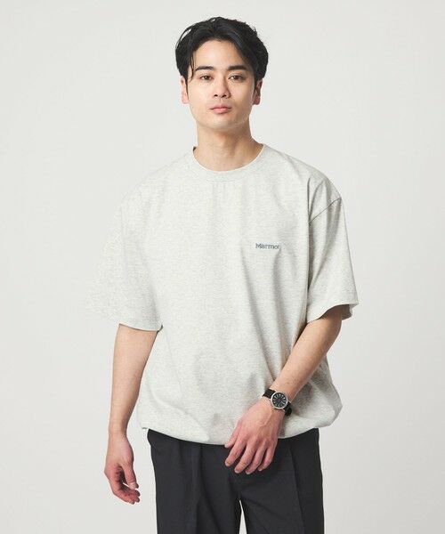 green label relaxing / グリーンレーベル リラクシング Tシャツ | 【別注】＜Marmot＞ドローイング 半袖 Tシャツ カットソー -吸水・速乾・UVカット- | 詳細5