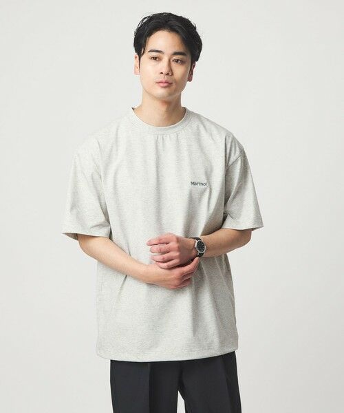 green label relaxing / グリーンレーベル リラクシング Tシャツ | 【別注】＜Marmot＞ドローイング 半袖 Tシャツ カットソー -吸水・速乾・UVカット- | 詳細6