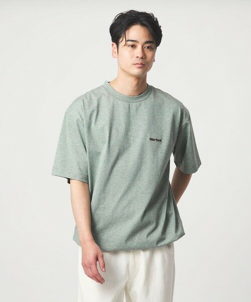green label relaxing / グリーンレーベル リラクシング Tシャツ | 【別注】＜Marmot＞ドローイング 半袖 Tシャツ カットソー -吸水・速乾・UVカット- | 詳細22