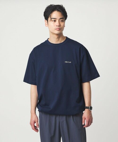 green label relaxing / グリーンレーベル リラクシング Tシャツ | 【別注】＜Marmot＞ドローイング 半袖 Tシャツ カットソー -吸水・速乾・UVカット- | 詳細26