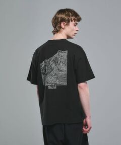 green label relaxing / グリーンレーベル リラクシング Tシャツ | 【別注】＜Marmot＞マウンテン ディピクション 半袖 Tシャツ  -吸水・速乾・UVカット-
