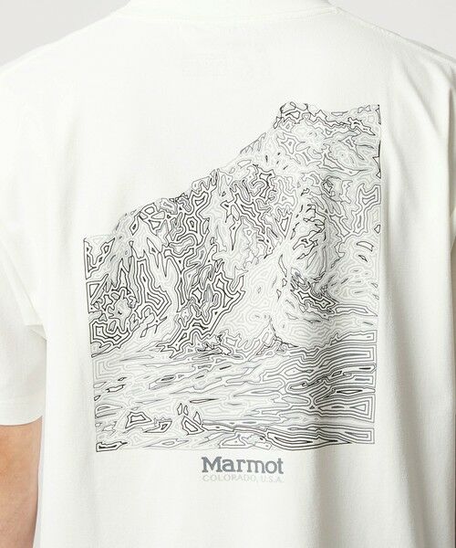 green label relaxing / グリーンレーベル リラクシング Tシャツ | 【別注】＜Marmot＞マウンテン ディピクション 半袖 Tシャツ  -吸水・速乾・UVカット- | 詳細4