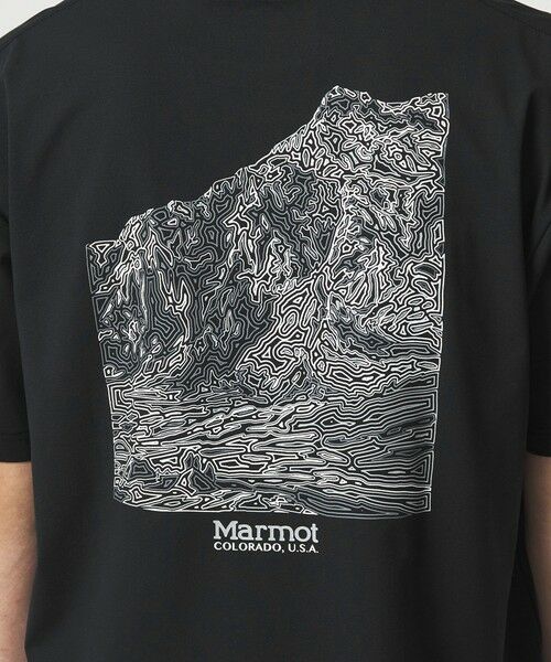 green label relaxing / グリーンレーベル リラクシング Tシャツ | 【別注】＜Marmot＞マウンテン ディピクション 半袖 Tシャツ  -吸水・速乾・UVカット- | 詳細17
