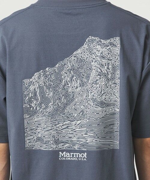 green label relaxing / グリーンレーベル リラクシング Tシャツ | 【別注】＜Marmot＞マウンテン ディピクション 半袖 Tシャツ  -吸水・速乾・UVカット- | 詳細30