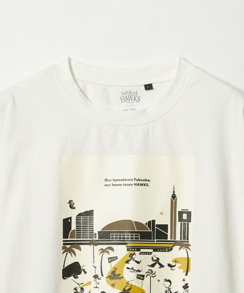 green label relaxing / グリーンレーベル リラクシング Tシャツ | 【別注】＜SoftBank HAWKS×FRUIT OF THE LOOM×GLR＞プリントTシャツ | 詳細1