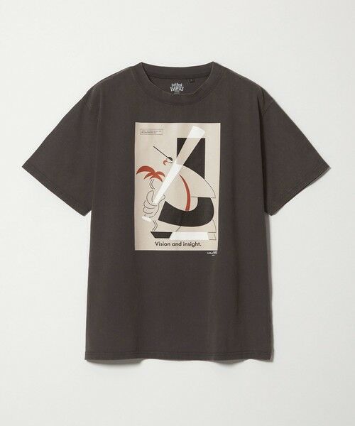 green label relaxing / グリーンレーベル リラクシング Tシャツ | 【別注】＜SoftBank HAWKS×FRUIT OF THE LOOM×GLR＞プリントTシャツ（DK.GRAY）