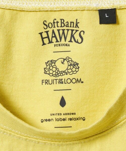 green label relaxing / グリーンレーベル リラクシング Tシャツ | 【別注】＜SoftBank HAWKS×FRUIT OF THE LOOM×GLR＞プリントTシャツ | 詳細13