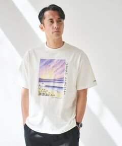 green label relaxing / グリーンレーベル リラクシング Tシャツ | 【別注】＜Jonas Claesson＞SEA アート 半袖 Tシャツ