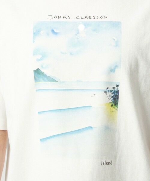 green label relaxing / グリーンレーベル リラクシング Tシャツ | 【別注】＜Jonas Claesson＞SEA アート 半袖 Tシャツ | 詳細4