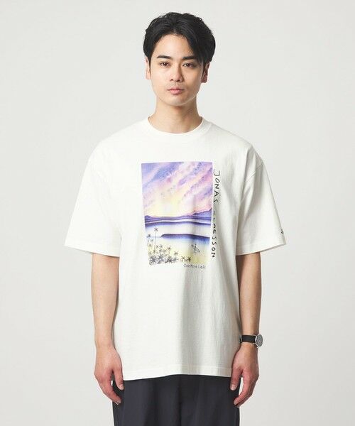 green label relaxing / グリーンレーベル リラクシング Tシャツ | 【別注】＜Jonas Claesson＞SEA アート 半袖 Tシャツ | 詳細12