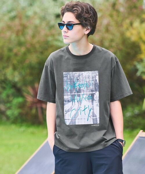 green label relaxing / グリーンレーベル リラクシング Tシャツ | 【別注】＜J.J.Mercer＞アスレチック 半袖 Tシャツ カットソー（DK.GRAY）