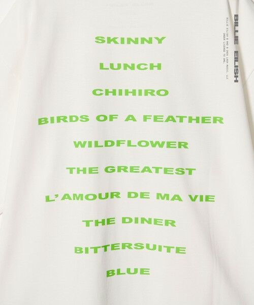 green label relaxing / グリーンレーベル リラクシング Tシャツ | 【別注】＜Bravado＞ビリー・アイリッシュ「HIT ME HARD AND SOFT」Tシャツ | 詳細6
