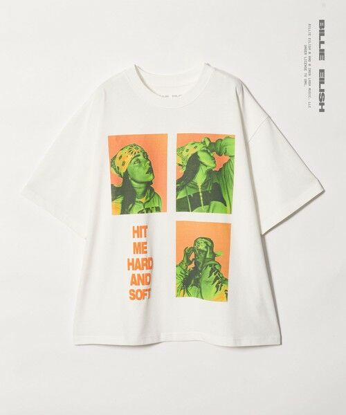 green label relaxing / グリーンレーベル リラクシング Tシャツ | 【別注】＜Bravado＞ビリー・アイリッシュ「HIT ME HARD AND SOFT」Tシャツ（WHITE）