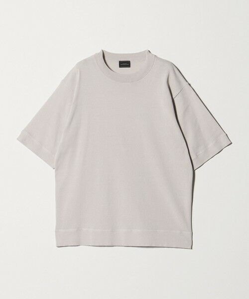 green label relaxing / グリーンレーベル リラクシング Tシャツ | ヒート シールド 半袖 Tシャツ -マシンウォッシャブル・UVカット・接触冷感・遮熱-（LT.GRAY）