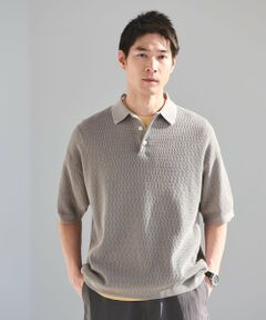 green label relaxing / グリーンレーベル リラクシング ポロシャツ | 【別注】＜Healthknit＞ガーメントダイ ニット 半袖 ポロシャツ