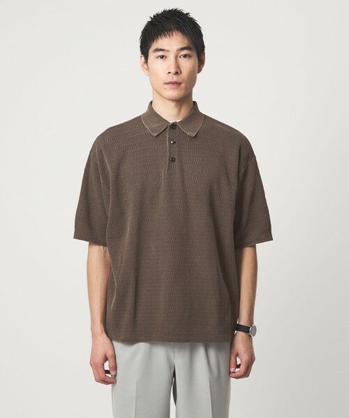 green label relaxing / グリーンレーベル リラクシング ポロシャツ | 【別注】＜Healthknit＞ガーメントダイ ニット 半袖 ポロシャツ | 詳細8