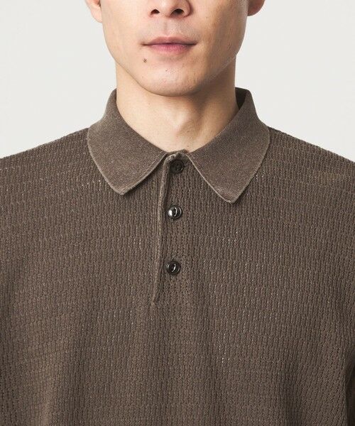 green label relaxing / グリーンレーベル リラクシング ポロシャツ | 【別注】＜Healthknit＞ガーメントダイ ニット 半袖 ポロシャツ | 詳細11