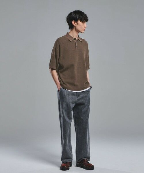 green label relaxing / グリーンレーベル リラクシング ポロシャツ | 【別注】＜Healthknit＞ガーメントダイ ニット 半袖 ポロシャツ | 詳細5