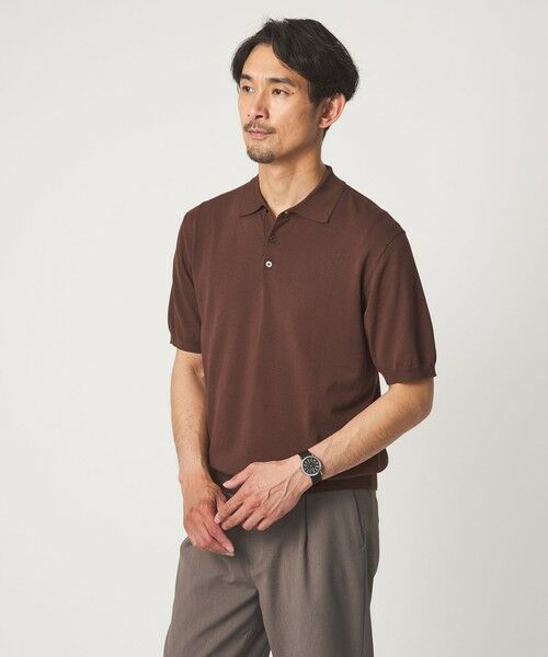 green label relaxing / グリーンレーベル リラクシング ポロシャツ | 【WEB限定】JUST fit ジャケイン ニット 半袖 ポロシャツ | 詳細12