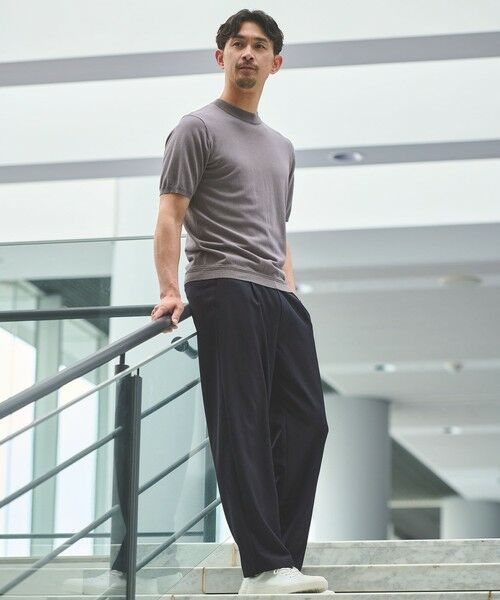 green label relaxing / グリーンレーベル リラクシング ニット・セーター | 【WEB限定】JUST fit ジャケイン モックネック 半袖 ニット | 詳細5