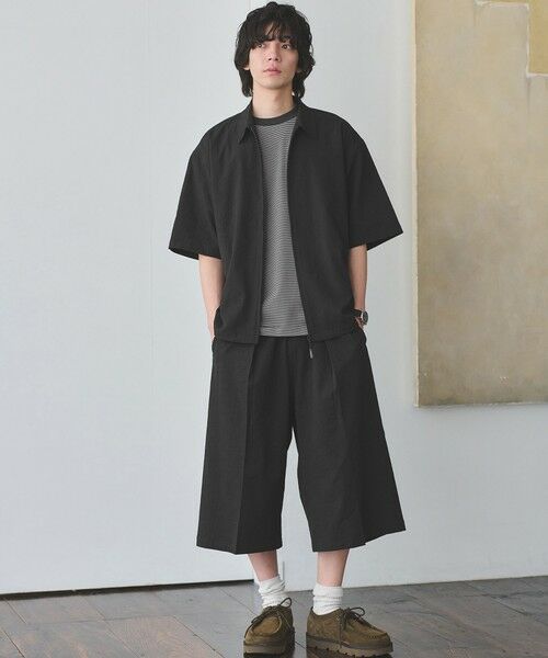 green label relaxing / グリーンレーベル リラクシング ショート・ハーフ・半端丈パンツ | 【WEB限定】＜GLR or＞ワイド ショーツ -吸水速乾- | 詳細1