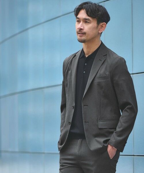 green label relaxing / グリーンレーベル リラクシング セットアップ | 【WEB限定】JUST fit エアリーカルゼ ナロー セットアップ-2WAYストレッチ・吸水速乾- | 詳細1