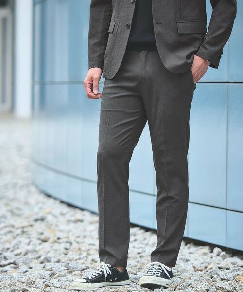 green label relaxing / グリーンレーベル リラクシング セットアップ | 【WEB限定】JUST fit エアリーカルゼ ナロー セットアップ-2WAYストレッチ・吸水速乾- | 詳細2