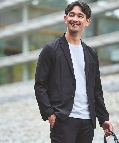 green label relaxing / グリーンレーベル リラクシング セットアップ | 【WEB限定】JUST fit エアリーカルゼ ナロー セットアップ-2WAYストレッチ・吸水速乾- | 詳細7