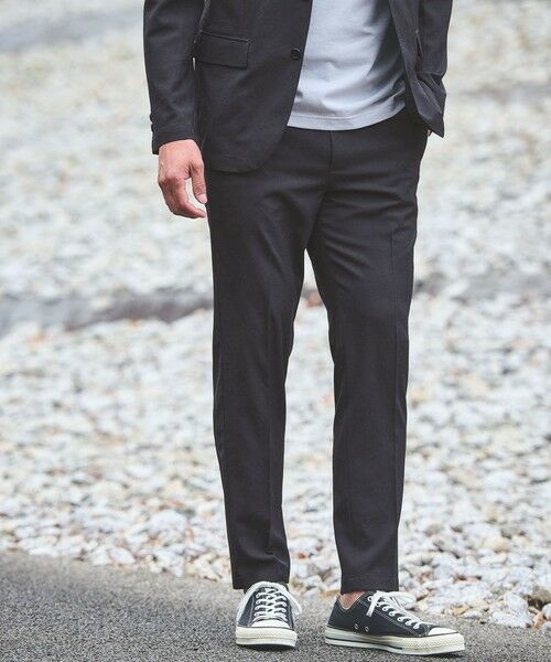 green label relaxing / グリーンレーベル リラクシング セットアップ | 【WEB限定】JUST fit エアリーカルゼ ナロー セットアップ-2WAYストレッチ・吸水速乾- | 詳細8