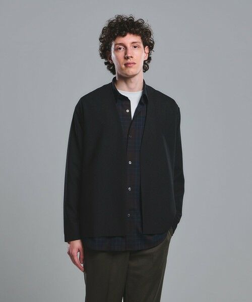 green label relaxing / グリーンレーベル リラクシング カーディガン・ボレロ | KIVANC イージーカーディガン（BLACK）