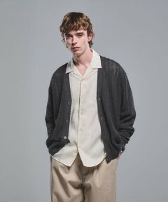 green label relaxing / グリーンレーベル リラクシング カーディガン・ボレロ | ミックス メランジ メッシュ カーディガン