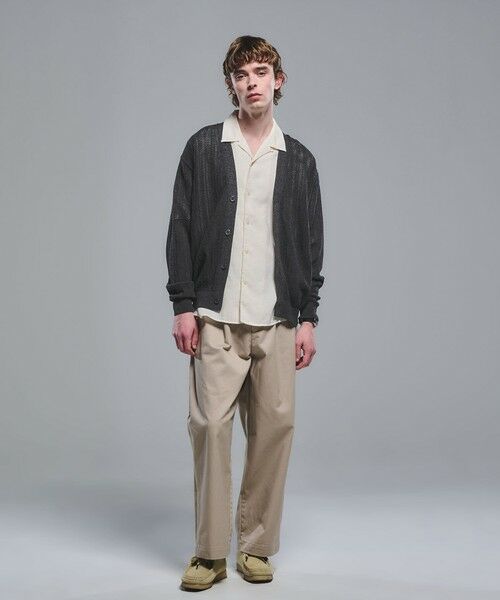 green label relaxing / グリーンレーベル リラクシング カーディガン・ボレロ | ミックス メランジ メッシュ カーディガン | 詳細1