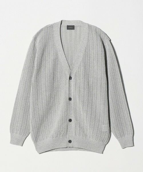 green label relaxing / グリーンレーベル リラクシング カーディガン・ボレロ | ミックス メランジ メッシュ カーディガン | 詳細6