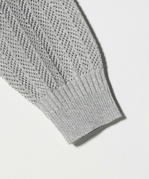 green label relaxing / グリーンレーベル リラクシング カーディガン・ボレロ | ミックス メランジ メッシュ カーディガン | 詳細9