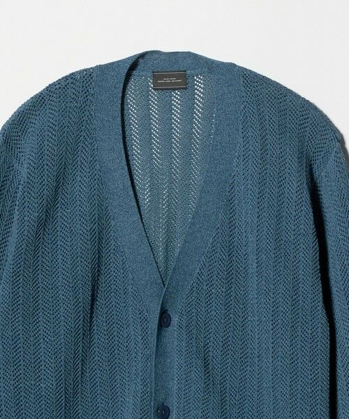 green label relaxing / グリーンレーベル リラクシング カーディガン・ボレロ | ミックス メランジ メッシュ カーディガン | 詳細14