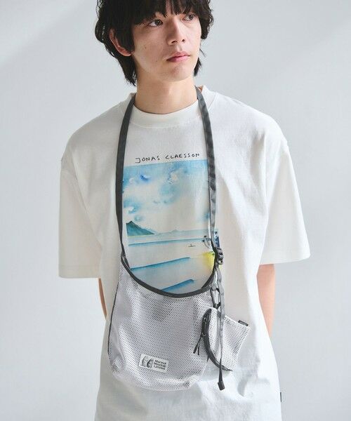 green label relaxing / グリーンレーベル リラクシング ショルダーバッグ | 【別注】＜Marmot＞メッシュ サコッシュ ショルダーバッグ（WHITE）