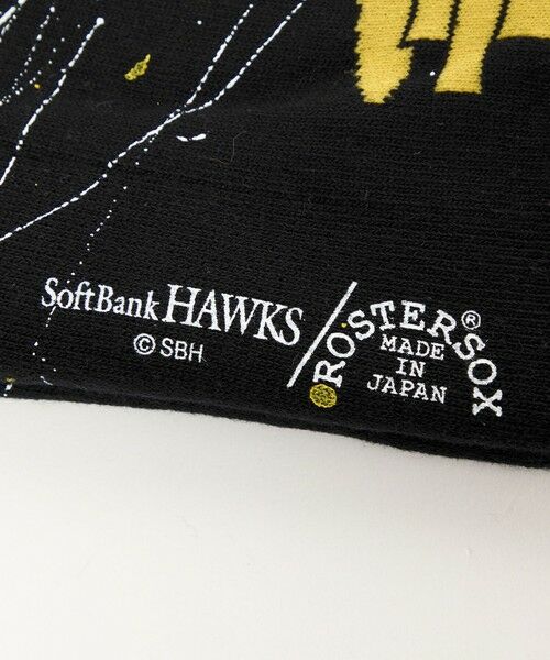 green label relaxing / グリーンレーベル リラクシング ソックス | 【別注】＜SoftBank HAWKS×ROSTER SOX×GLR＞ソックス 靴下 BLACK | 詳細3