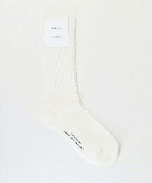 green label relaxing / グリーンレーベル リラクシング ソックス | GLR ルーズ ソックス（OFF WHITE）