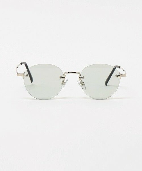 green label relaxing / グリーンレーベル リラクシング サングラス・メガネ | GLR メタル リムレス ファッション用グラス（DK.GRAY）