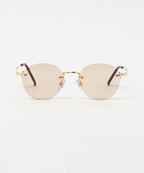 green label relaxing / グリーンレーベル リラクシング サングラス・メガネ | GLR メタル リムレス ファッション用グラス（DK.BROWN）