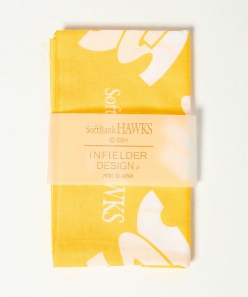 green label relaxing / グリーンレーベル リラクシング ハンカチ | 【別注】＜SoftBank HAWKS×INFIELDER DESIGN×GLR＞てぬぐい（YELLOW）
