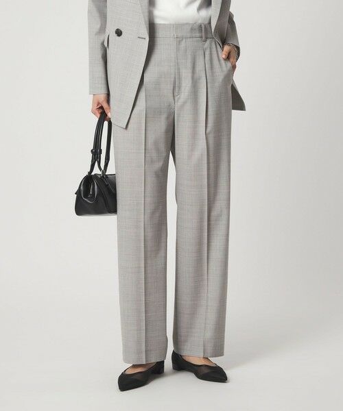 green label relaxing / グリーンレーベル リラクシング スラックス・ドレスパンツ | ［size SHORTあり］ライト カチリラ ストレート パンツ | 詳細1