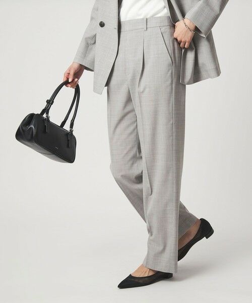 green label relaxing / グリーンレーベル リラクシング スラックス・ドレスパンツ | ［size SHORTあり］ライト カチリラ ストレート パンツ | 詳細2