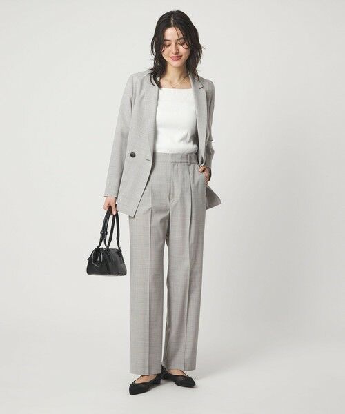 green label relaxing / グリーンレーベル リラクシング スラックス・ドレスパンツ | ［size SHORTあり］ライト カチリラ ストレート パンツ | 詳細3