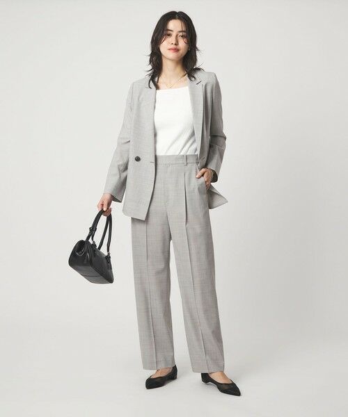 green label relaxing / グリーンレーベル リラクシング スラックス・ドレスパンツ | ［size SHORTあり］ライト カチリラ ストレート パンツ | 詳細4