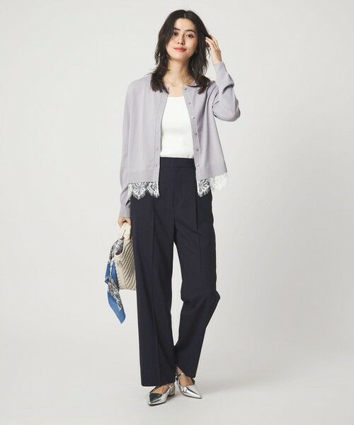 green label relaxing / グリーンレーベル リラクシング スラックス・ドレスパンツ | ［size SHORTあり］ライト カチリラ ストレート パンツ | 詳細12