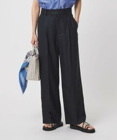 green label relaxing / グリーンレーベル リラクシング スラックス・ドレスパンツ | ［size SHORT/TALLあり］ライト リネンライク ストレート パンツ UVカット 通気性